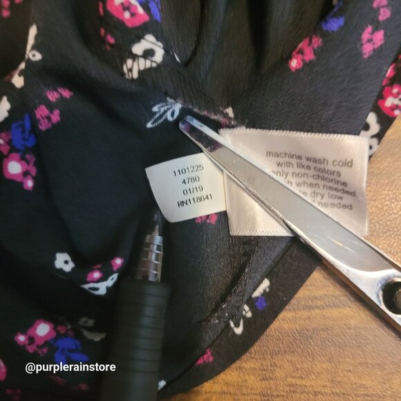 Lane Bryant Floral Tunic Top 26 Balloon Sleeve V Neck Ethereal Cottagecore - Picture 7 of 13